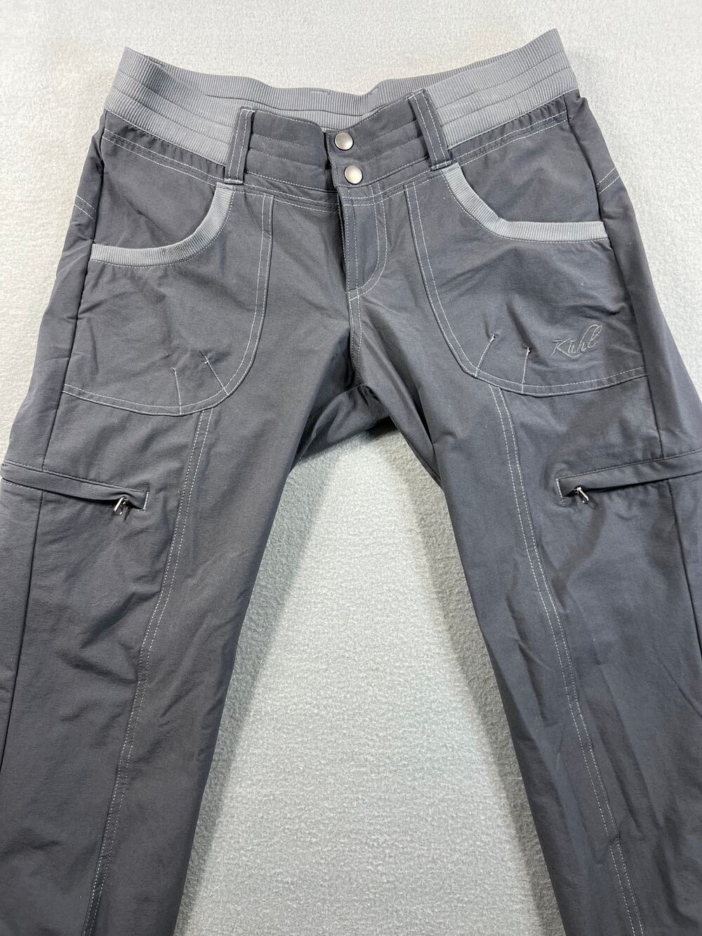 Kühl Durango Women's Cargo Pants Size 4 Regular Gray Stretch Lightweight